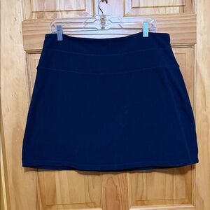 Women's Teezher Navy Active Skort - Smooth Waistband, Plus Size 1X.